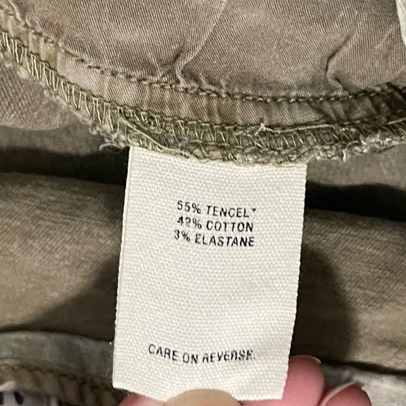 Alex Mill Sage Green Drawstring Front Hem Trousers Size 4 - Picture 6 of 7